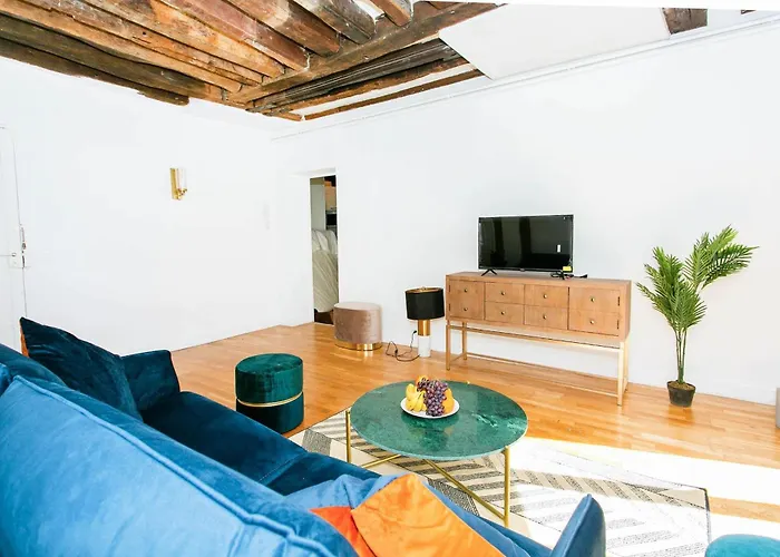 Апартаменты Bnbnova - 1br - Le Louvre & Rivoli Париж